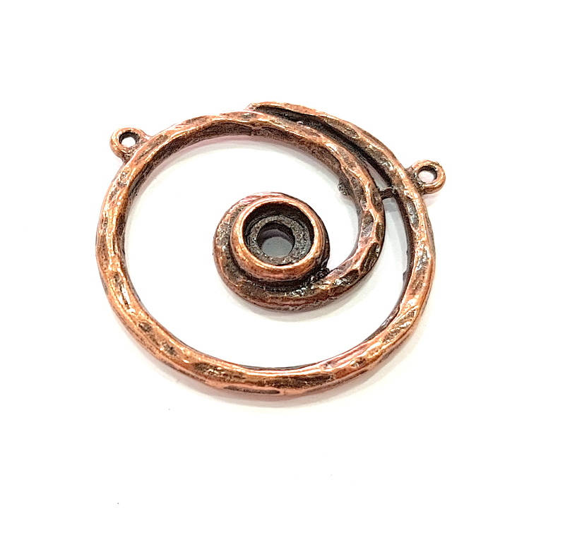 2 Antique Copper Charm Antique Copper Plated Charm 35mm) G9485
