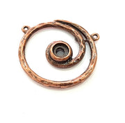 2 Antique Copper Charm Antique Copper Plated Charm 35mm) G9485