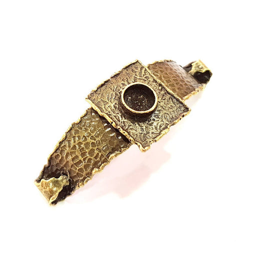 Hammered Bracelet Blanks Bangle Blanks Cuff Blanks Adjustable Bracelet Blank Antique Bronze Plated Brass (10mm Blanks) G8717