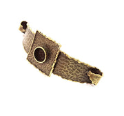 Hammered Bracelet Blanks Bangle Blanks Cuff Blanks Adjustable Bracelet Blank Antique Bronze Plated Brass (10mm Blanks) G8717