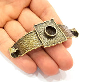 Hammered Bracelet Blanks Bangle Blanks Cuff Blanks Adjustable Bracelet Blank Antique Bronze Plated Brass (10mm Blanks) G8717