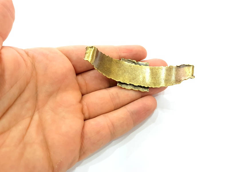 Hammered Bracelet Blanks Bangle Blanks Cuff Blanks Adjustable Bracelet Blank Antique Bronze Plated Brass (10mm Blanks) G8717