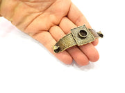 Hammered Bracelet Blanks Bangle Blanks Cuff Blanks Adjustable Bracelet Blank Antique Bronze Plated Brass (10mm Blanks) G8717