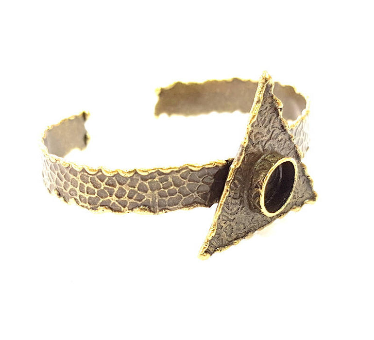 Hammered Bracelet Blanks Bangle Blanks Cuff Blanks Adjustable Bracelet Blank Antique Bronze Plated Brass (10mm Blanks) G8720