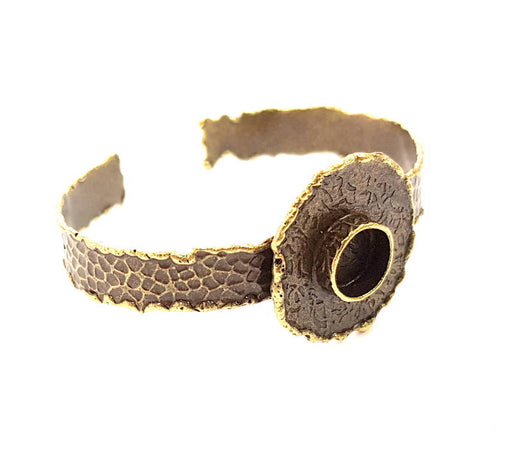 Hammered Bracelet Blanks Bangle Blanks Cuff Blanks Adjustable Bracelet Blank Antique Bronze Plated Brass (10mm Blanks) G8721