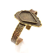 Hammered Bracelet Blanks Bangle Blanks Cuff Blanks Adjustable Bracelet Blank Antique Bronze Plated Brass (27x18mm Blanks) G8724