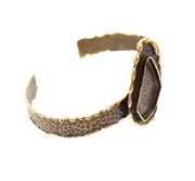 Hammered Bracelet Blanks Bangle Blanks Cuff Blanks Adjustable Bracelet Blank Antique Bronze Plated Brass (27x18mm Blanks) G8724