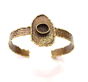 Hammered Bracelet Blanks Bangle Blanks Cuff Blanks Adjustable Bracelet Blank Antique Bronze Plated Brass (10mm Blanks) G8725