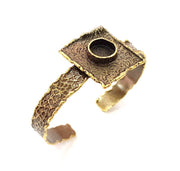 Hammered Bracelet Blanks Bangle Blanks Cuff Blanks Adjustable Bracelet Blank Antique Bronze Plated Brass (10mm Blanks) G8726