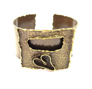 Hammered Bracelet Blanks Bangle Blanks Cuff Blanks Adjustable Bracelet Blank Antique Bronze Plated Brass (25x18mm Blanks) G8730