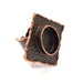 Copper Ring Blank inlay Ring Blank Mosaic Ring Bezel Base Settings Cabochon Mountings (18x13mm blank ) Antique Copper Plated Brass G8732