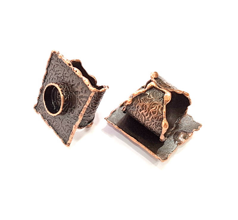 Copper Ring Blank inlay Ring Blank Mosaic Ring Bezel Base Settings Cabochon Mountings (10mm blank ) Antique Copper Plated Brass G8743