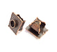Copper Ring Blank inlay Ring Blank Mosaic Ring Bezel Base Settings Cabochon Mountings (10mm blank ) Antique Copper Plated Brass G8743