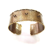 Hammered Bracelet Blanks Bangle Blanks Cuff Blanks Adjustable Bracelet Blank Antique Bronze Plated Brass  G8746