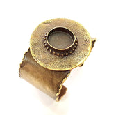 Hammered Bracelet Blanks Bangle Blanks Cuff Blanks Adjustable Bracelet Blank Antique Bronze Plated Brass (20mm Blanks) G8766