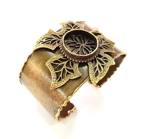 Bracelet Blanks Bangle Blanks Cuff Blanks Adjustable Bracelet Blank Antique Bronze Plated Brass (20mm Blanks) G8767