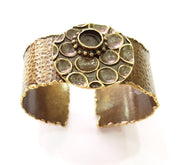 Hammered Bracelet Blanks Bangle Blanks Cuff Blanks Adjustable Bracelet Blank Antique Bronze Plated Brass (10mm Blanks) G8768