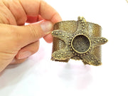 Hammered Bracelet Blanks Bangle Blanks Cuff Blanks Adjustable Bracelet Blank Antique Bronze Plated Brass (20mm Blanks) G13618