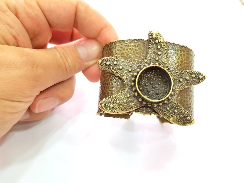 Hammered Bracelet Blanks Bangle Blanks Cuff Blanks Adjustable Bracelet Blank Antique Bronze Plated Brass (20mm Blanks) G13618