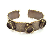 Hammered Bracelet Blanks Bangle Blanks Cuff Blanks Adjustable Bracelet Blank Antique Bronze Plated Brass (10mm Blanks) G8773