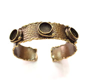 Hammered Bracelet Blanks Bangle Blanks Cuff Blanks Adjustable Bracelet Blank Antique Bronze Plated Brass (10mm Blanks) G8773