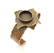 Hammered Bracelet Blanks Bangle Blanks Cuff Blanks Adjustable Bracelet Blank Antique Bronze Plated Brass (20mm Blanks) G8776