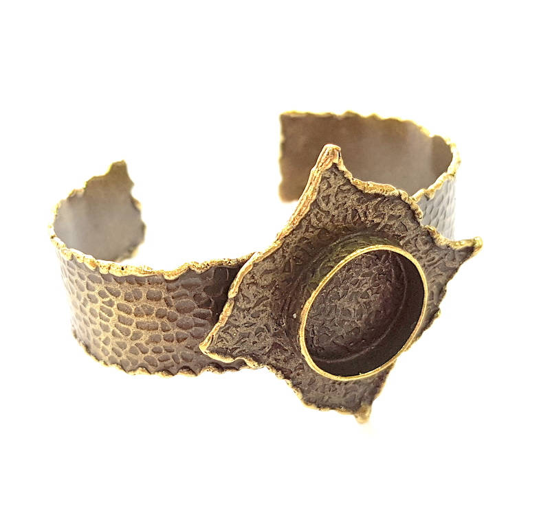 Hammered Bracelet Blanks Bangle Blanks Cuff Blanks Adjustable Bracelet Blank Antique Bronze Plated Brass (20mm Blanks) G8776