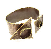 Hammered Bracelet Blanks Bangle Blanks Cuff Blanks Adjustable Bracelet Blank Antique Bronze Plated Brass (20mm and 10mm Blanks) G8777