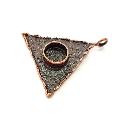 Antique Copper Pendant Blank Mosaic Base Blank inlay Blank Necklace Blank Resin Blank Mountings Antique Copper Plated Brass (37x37mm) G8785