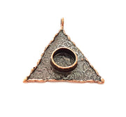 Antique Copper Pendant Blank Mosaic Base Blank inlay Blank Necklace Blank Resin Blank Mountings Antique Copper Plated Brass (37x37mm) G8785