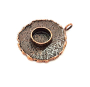 Antique Copper Pendant Blank Mosaic Base Blank inlay Blank Necklace Blank Resin Blank Mountings Antique Copper Plated Brass (29mm) G8792