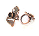 Copper Ring Blank inlay Ring Blank Mosaic Ring Bezel Base Settings Cabochon Mountings (10mm blank ) Antique Copper Plated Brass G8795
