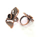 Copper Ring Blank inlay Ring Blank Mosaic Ring Bezel Base Settings Cabochon Mountings (10mm blank ) Antique Copper Plated Brass G8795