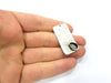 Silver Pendant Blank Mosaic Base Blank inlay Blank Necklace Blank Resin Blank Mountings Antique Silver Plated Brass ( 40x20mm )  G9494