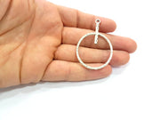 2 Silver Pendant Antique Silver Plated Pendant (53x37mm) G14439