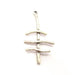 2 Silver Pendant Antique Silver Plated Pendant (57x28mm) G8819