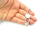 2 Silver Pendant Antique Silver Plated Pendant (72x20mm) G8822