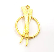 Gold Charm Gold Plated Charms  (46x22mm)  G8829