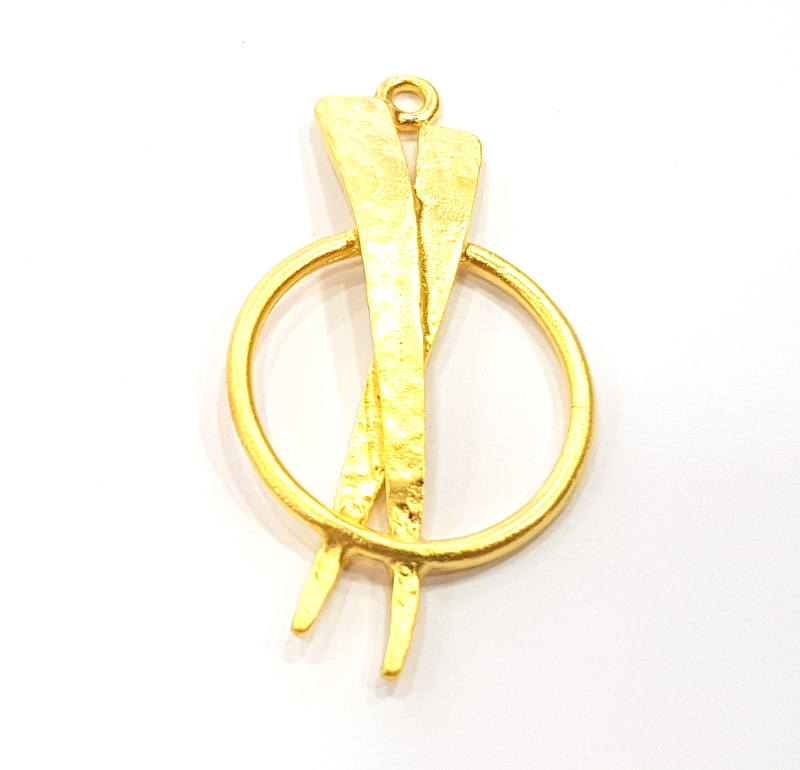 Gold Charm Gold Plated Charms  (46x22mm)  G8829