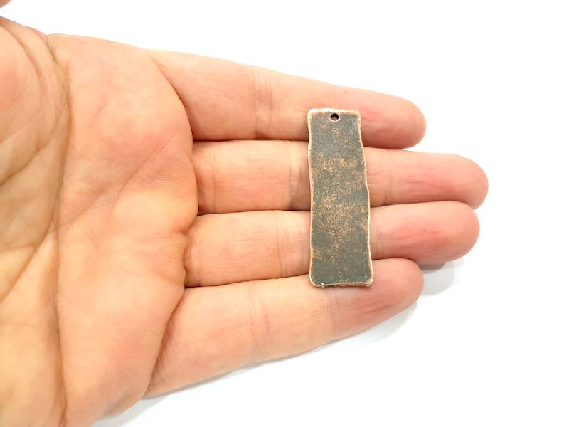 2 Antique Copper Charm Antique Copper Plated Charm (49x15mm) G9508