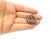 4 Antique Copper Charm Antique Copper Plated Charm (35x32mm) G9509