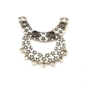 2 Silver Pendant Blank Antique Silver Plated Pendants (45x45mm)  G9518