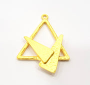 Gold Charm Gold Plated Charms  (47x35mm)  G8832