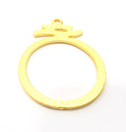 Gold Charm Gold Plated Charms  (48x35mm)  G8907