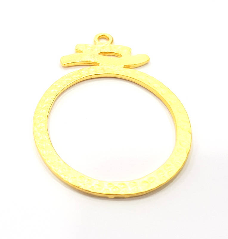 Gold Charm Gold Plated Charms  (48x35mm)  G8907