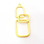 Gold Charm Gold Plated Charms  (58x24mm)  G14372