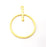 Gold Charm Gold Plated Charms  (53x37mm)  G9431