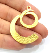 Gold Charm Gold Plated Charms  (47x34mm)  G8911