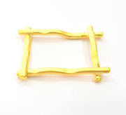 2 Gold Charm Gold Plated Charms  (31x24mm)  G8915