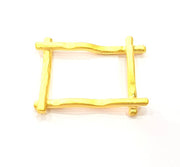 2 Gold Charm Gold Plated Charms  (31x24mm)  G8915